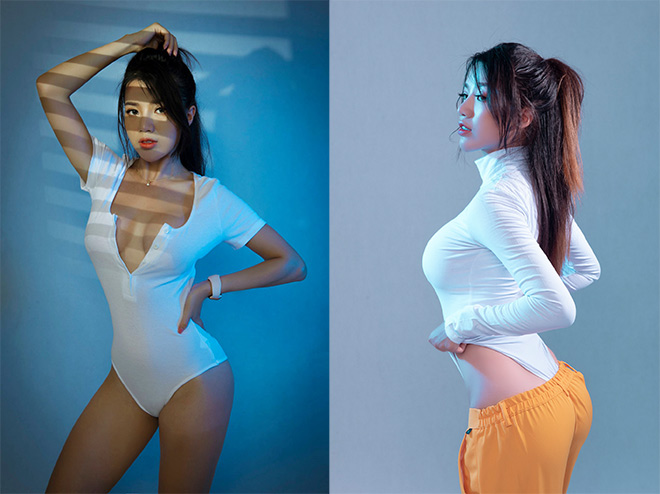 Hot girl văn phòng Dumy Ngô 3 vòng nóng bỏng tập Gym để giảm stress - 1