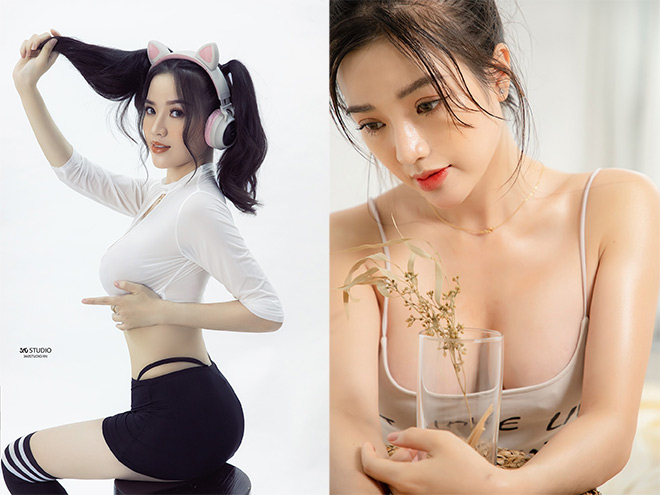 Hot girl văn phòng Dumy Ngô 3 vòng nóng bỏng tập Gym để giảm stress - 10
